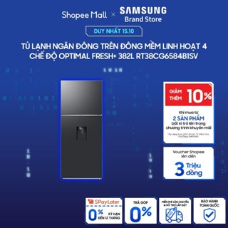 [MIỄN PHÍ VẬN CHUYỂN] Tủ Lạnh Samsung Ngăn Đông Trên với Đông Mềm Linh Hoạt 4 Chế Độ Optimal Fresh+ 382L RT38CG6584B1SV