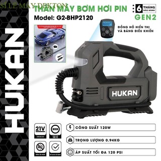 Máy bơm hơi pin HUKAN G2-BHP2120, 120w Nặng 940gram, Áp suất tối đa 120 psi new Máy sĩ DEKTON