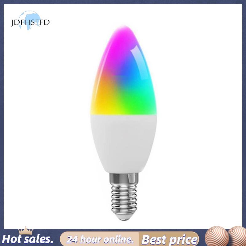 [jdfhsffd] Bóng đèn thông minh Tuya E14 Bóng đèn nến xoắn ốc năm chiều có thể điều chỉnh độ sáng Bón