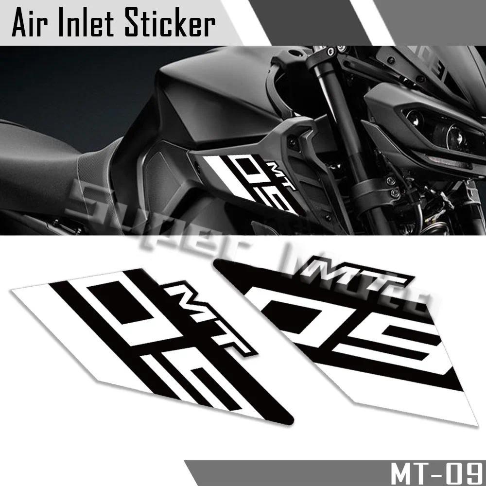 Dành Cho MT09 MT-09 MT 09 MT-09SP Xe Tăng Fairing Sticker Air Inlet Chống Thấm Nước Đề Can Nạp Muỗng