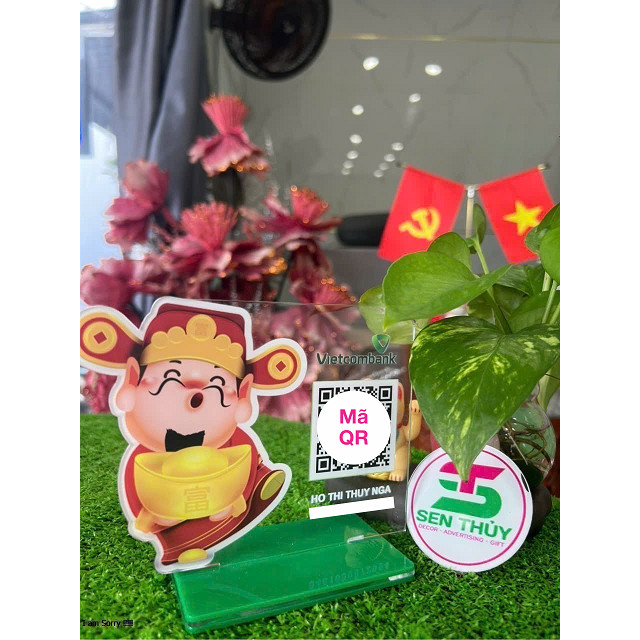 Bảng mica in qr theo yêu cầu, in mã qr ngân hàng chất liệu mica bền đẹp, in siêu tốc - QR011