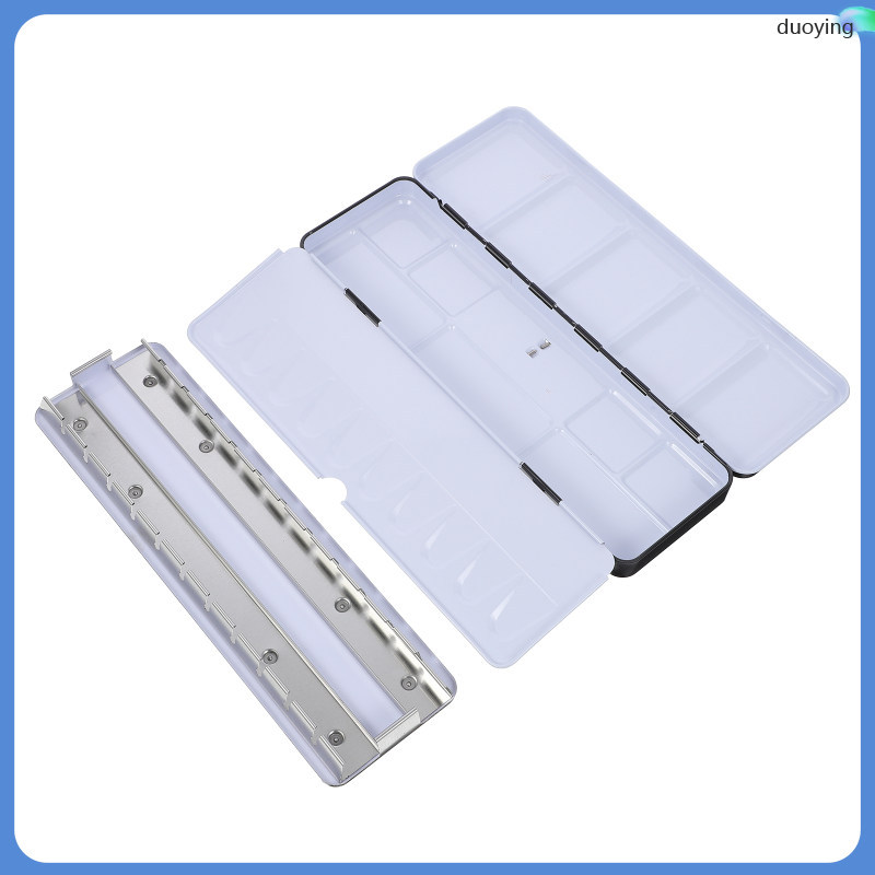 🧂 Hộp Sắt Trống Đựng Màu Nước Pigment Đặc 24 Màu - Hộp Lưu Trữ Phân Gói Sơn