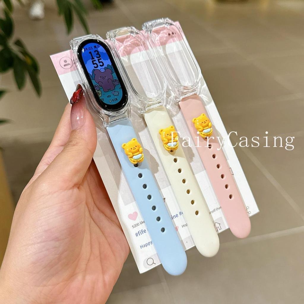 Dây Đeo Silicon Cho Xiaomi Mi Band 10 9 8 7 6 5 4 3 NFC Vòng Tay Thể Thao Cho Mi Band Band 10 9 Phiê