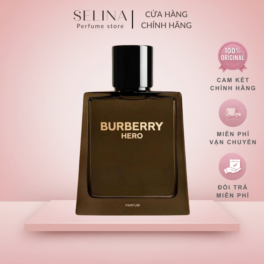 [Chính hãng] Nước Hoa Nam 100ml Burberry Hero Parfum Fullsize - Mùi Gỗ Da Nam Tính, Sang Trọng