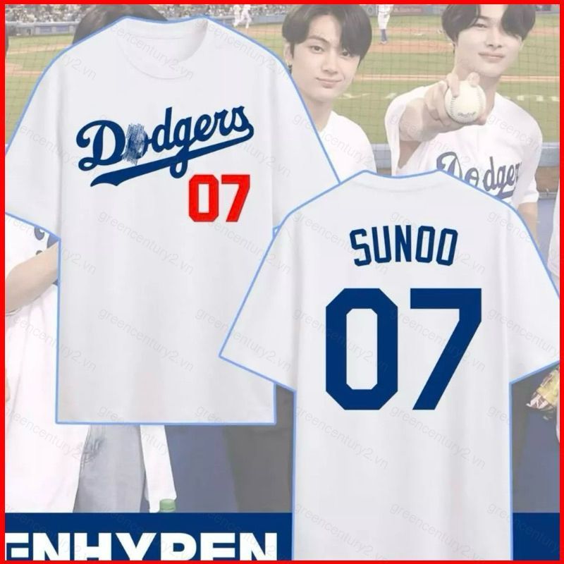 ENHYPEN Dodges Jersey Áo thun Hàn Quốc dành cho nam Heesung Jungwon Sunghoon JAY JAKE SUNOO NI-KI