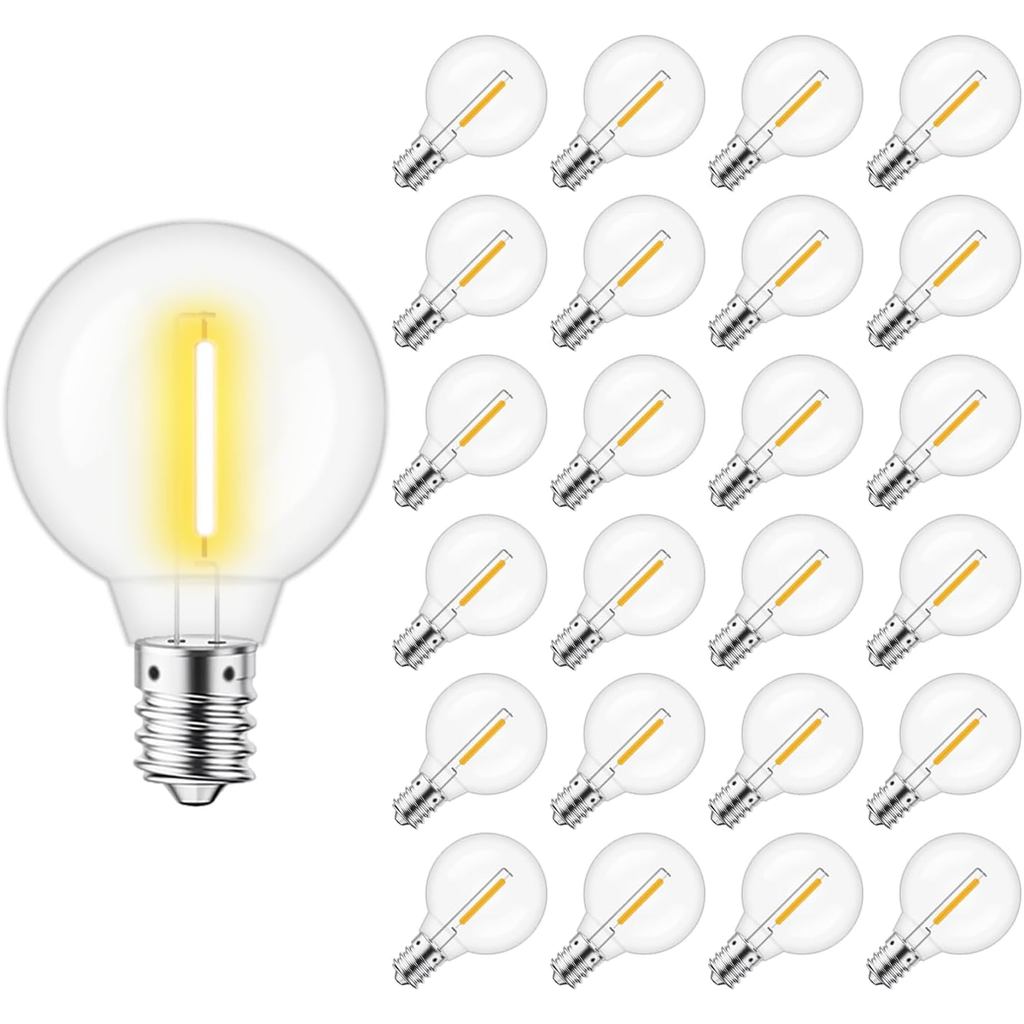 Bóng đèn dây LED KGC G40, Bóng đèn thay thế đèn LED chống vỡ 1,5 inch cho đèn dây ngoài trời, Bóng đ