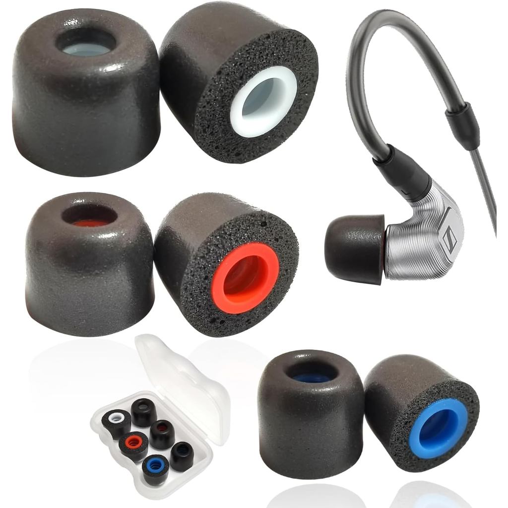 Đầu Tai Xốp Bộ Nhớ Luckvan Cho Tai Nghe Sennheiser IE Đầu Thay Thế Giảm Tiếng Ồn Cho Tai Nghe Sennhe