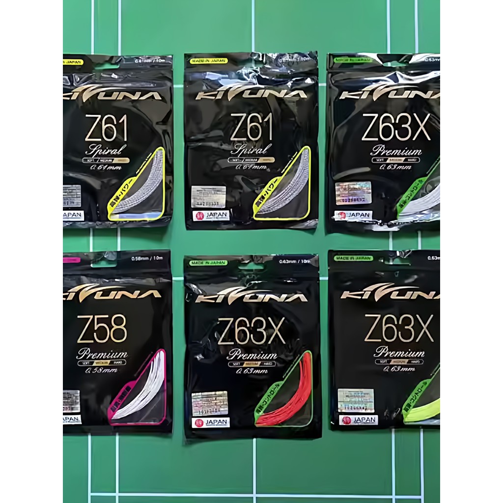 Dây chuyền chính hãng Kozuna KIZUNA Z61 / Z63X Dây cầu lông Đàn hồi siêu mịn Hiệu ứng âm thanh Dây v
