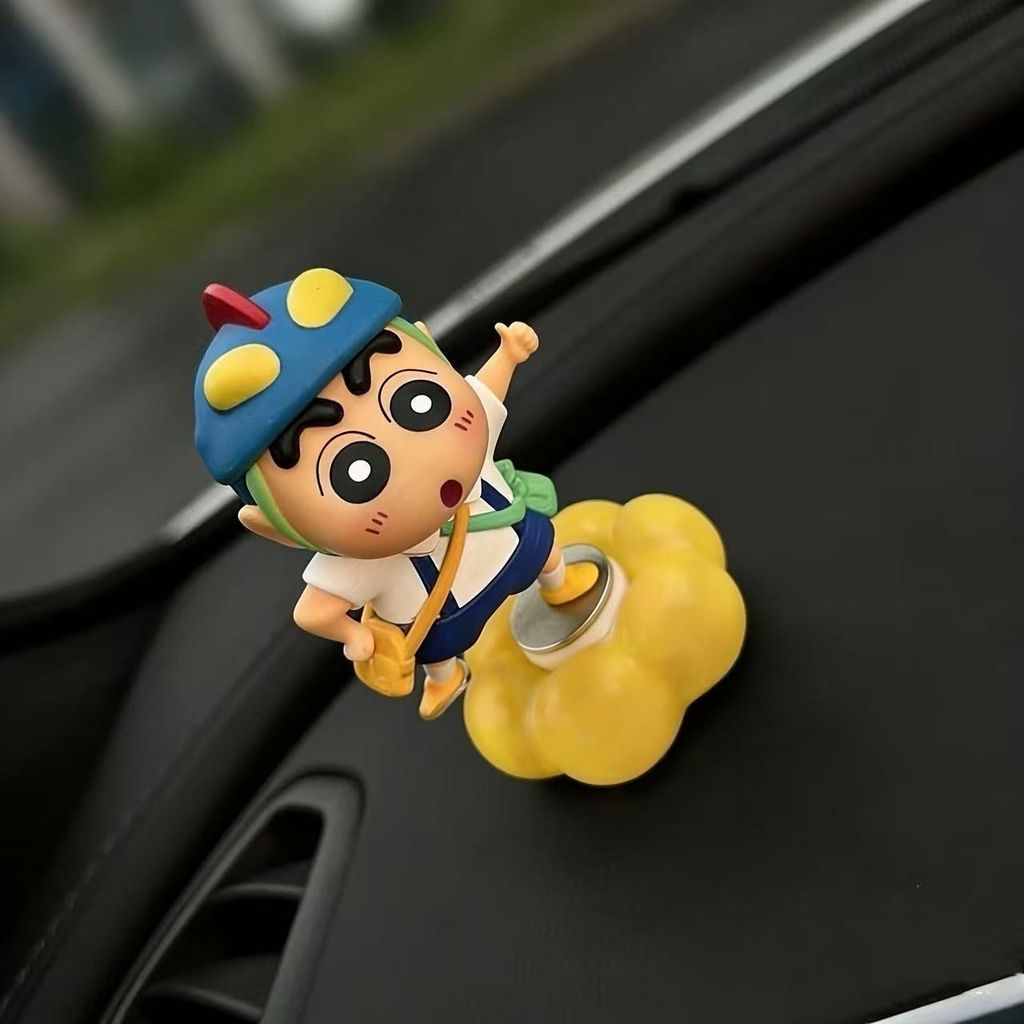 Xoay Crayon Shin-Chan Xe Trang Trí Dễ Thương Hợp Thời Trang Chơi Hình Người Ảnh Hưởng Văn Phòng Giải