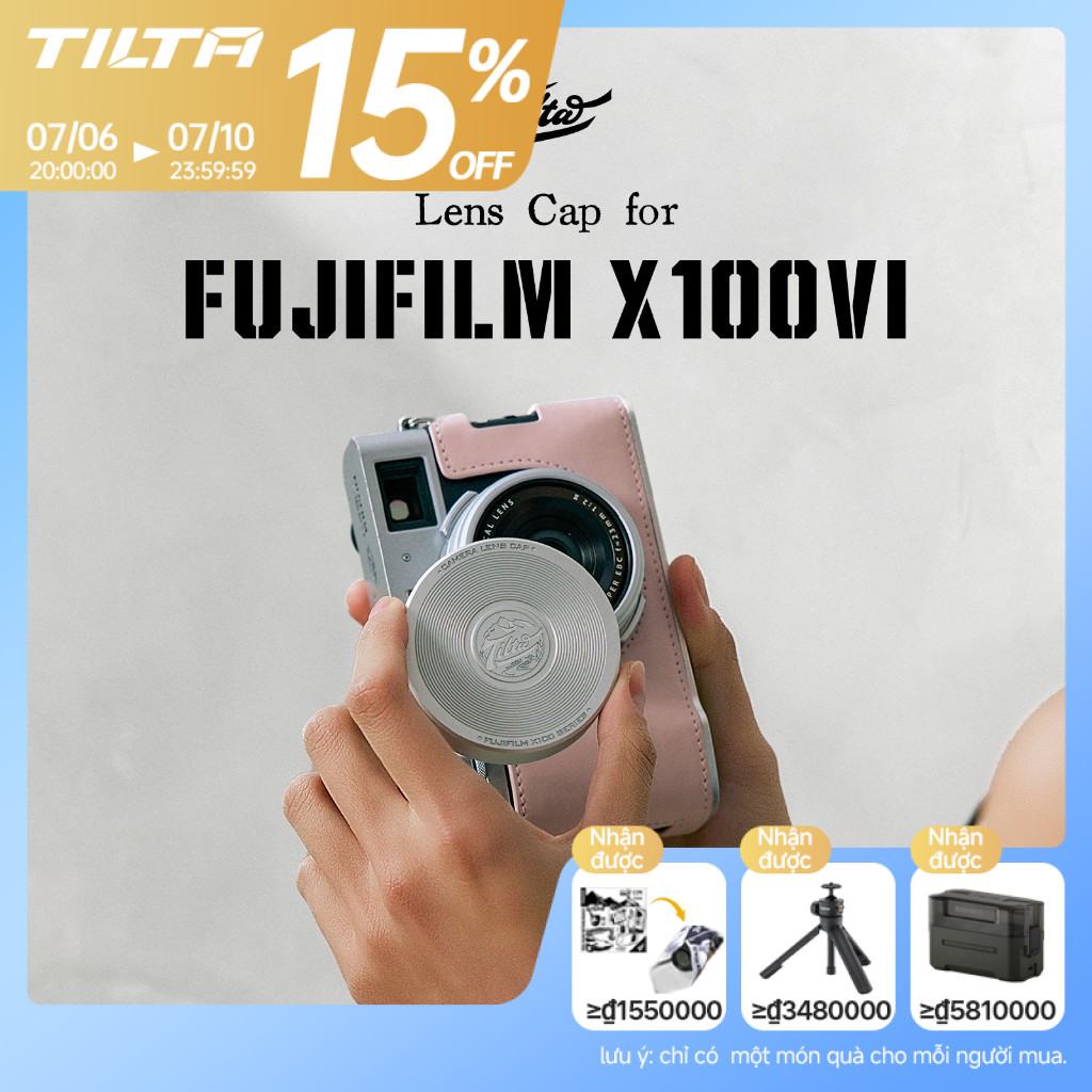 TILTA FUJIFILM X100VI Nắp ống kính Máy ảnh cổ điển Phụ kiện mở rộng ống kính