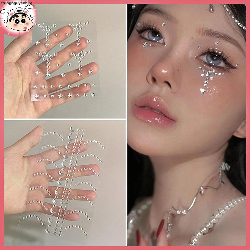 [Tàu 12 giờ] Beauty jewels Stickers Festival Body Art Decor Nail Diamond Set VN
