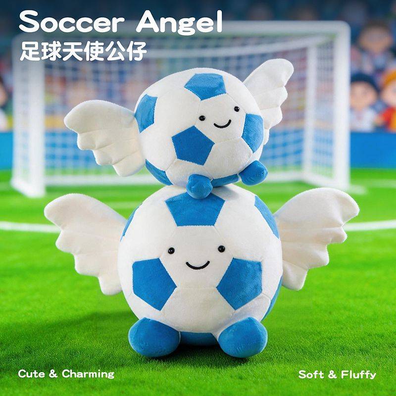 Football Angel Doll Cute Plush Doll Football Pillow with Wings G6Lz