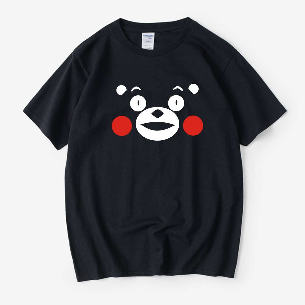 Kumamon Linh vật ❈ kumamon Áo thun gấu dễ thương Cotton nguyên chất Quần áo ngắn tay Anime Hàng hóa