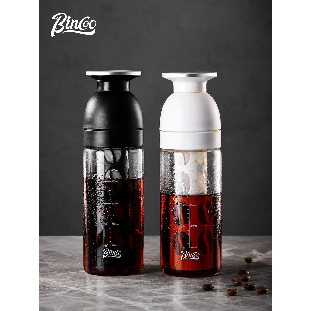 Bincoo Bincoo Thủy Tinh Lạnh Brew Cup Di Động Takeaway Lạnh Chai Pha Lạnh Cốc Cà Phê Mỹ Cốc Nước Di 