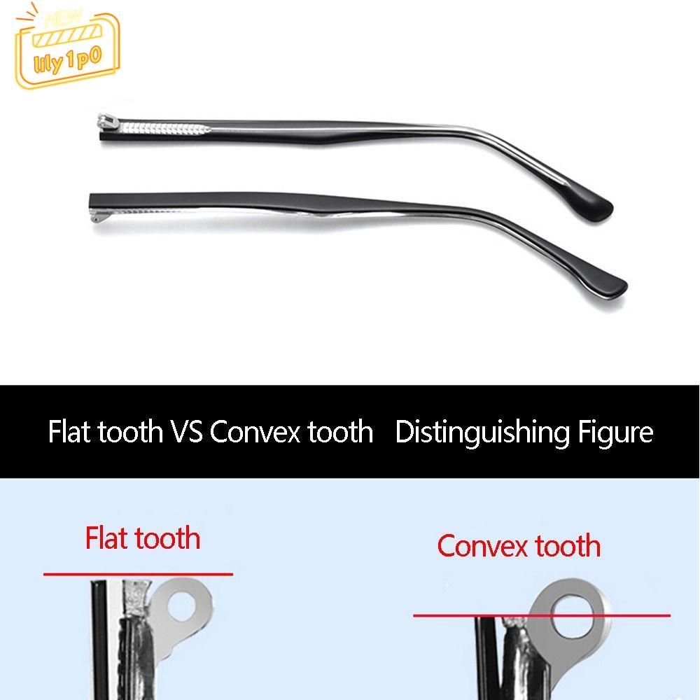 LILY1P0 1 Cặp Kính Cánh Tay Kính Mắt Kính Mát Kim Loại Kính Mắt Phụ Kiện