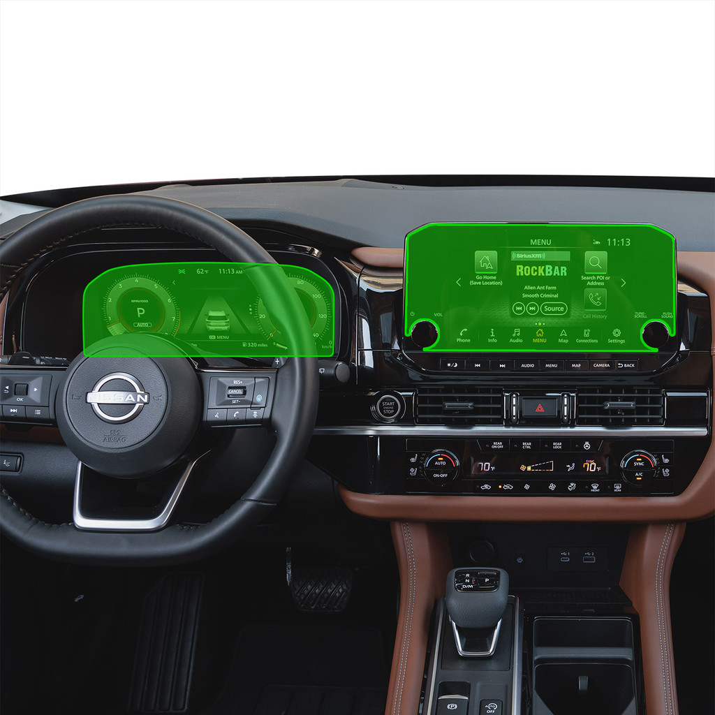 Premium-Anti-Glare 9H Chống Trầy Xước & Vỡ 2025 Nissan Pathfinder Bảng Điều Hướng Hiển Thị Phim Kính