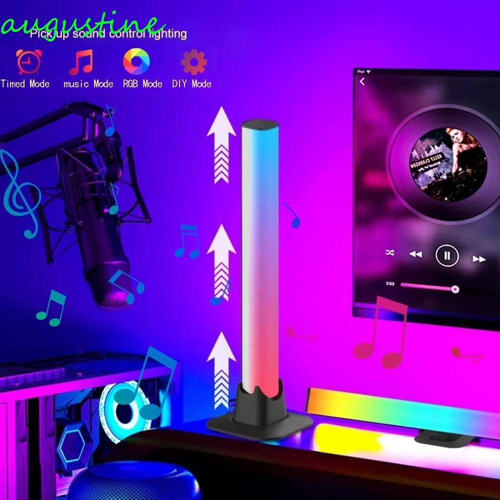 AUGUSTINE RGB LED Light Bar, RGB Pickup Đèn nhịp điệu nhạc thông minh, Thanh đèn USB Powered Rhythm 