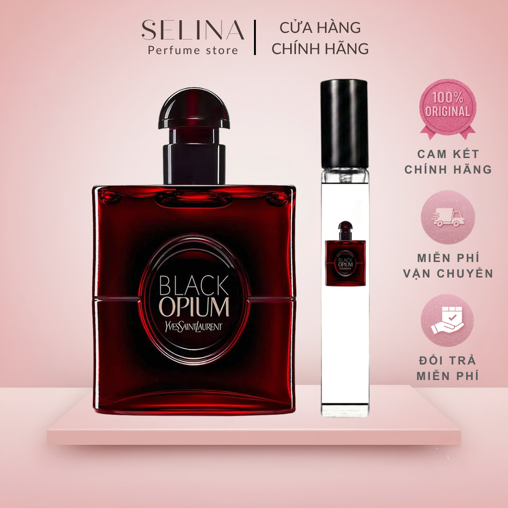 [Chính hãng] Nước Hoa Nữ Chiết 10ml YSL Black Opium Over Red EDP Cá Tính, Gợi Cảm, Lôi Cuốn