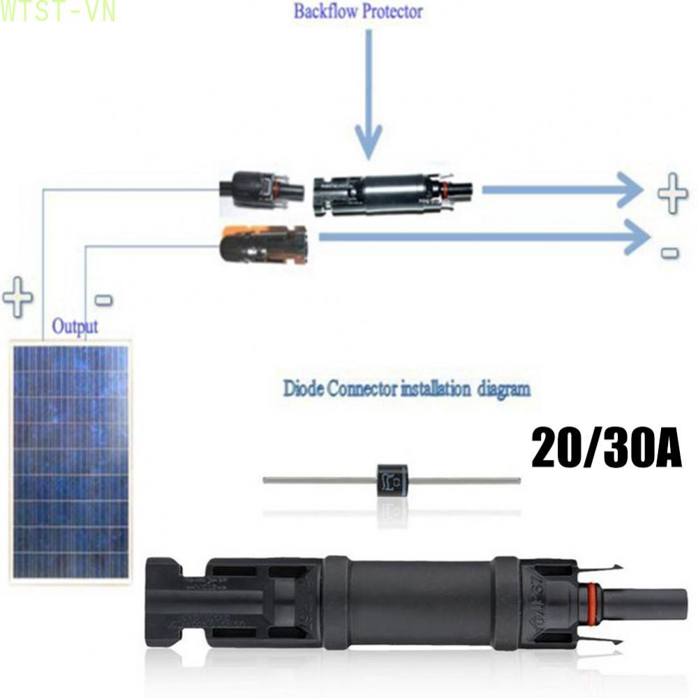 Fuse Holder 1000VDC 30/20A Black Diode Fuse Holder And Fuse Supplies Durable