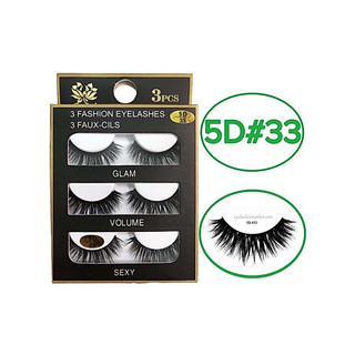 Mi chồn, Lông mi giả chồn 3D, 5D (từ #17 đến #33)