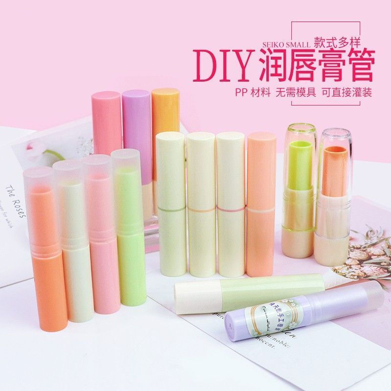 ppdiy Lip balm tubes, various handmade gauze tubes, empty cases mixed and matched tq Semi-transparen