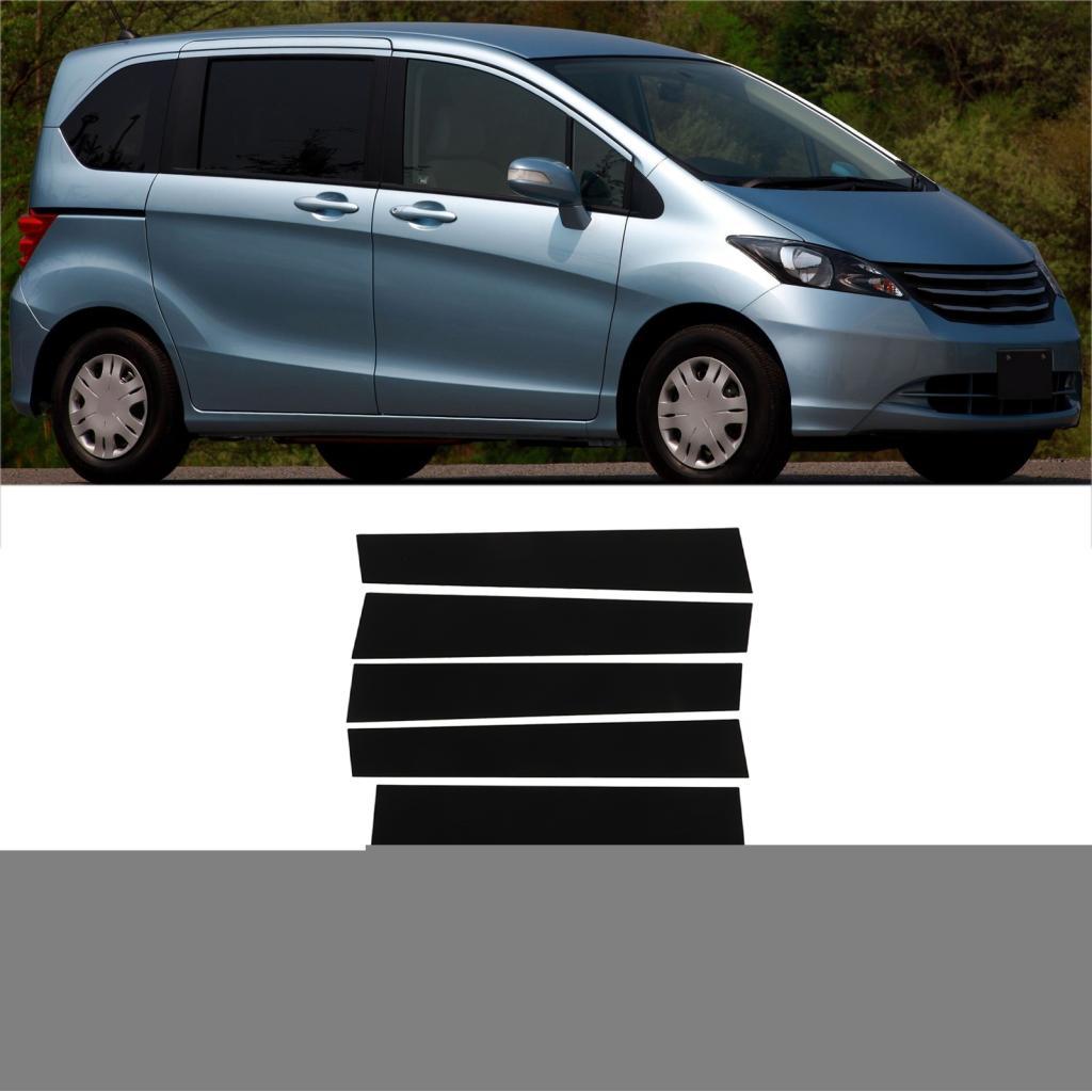 ZDETGU Glossy Black B Pillar Cover Viền cho Freed GB5 GB7 GB8 Tấm bảo vệ cửa sổ để trầy xước và tăng