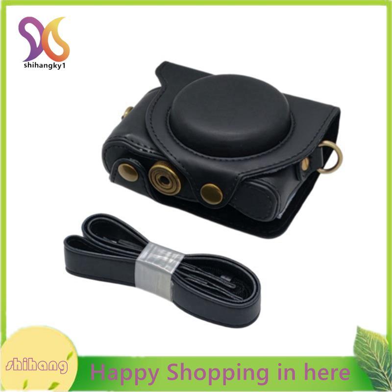 HX50 Cover Retro Da PU Túi Đựng Máy Ảnh DSC-HX50 HX50V HX60 HX30 Bảo Vệ Toàn Thân A