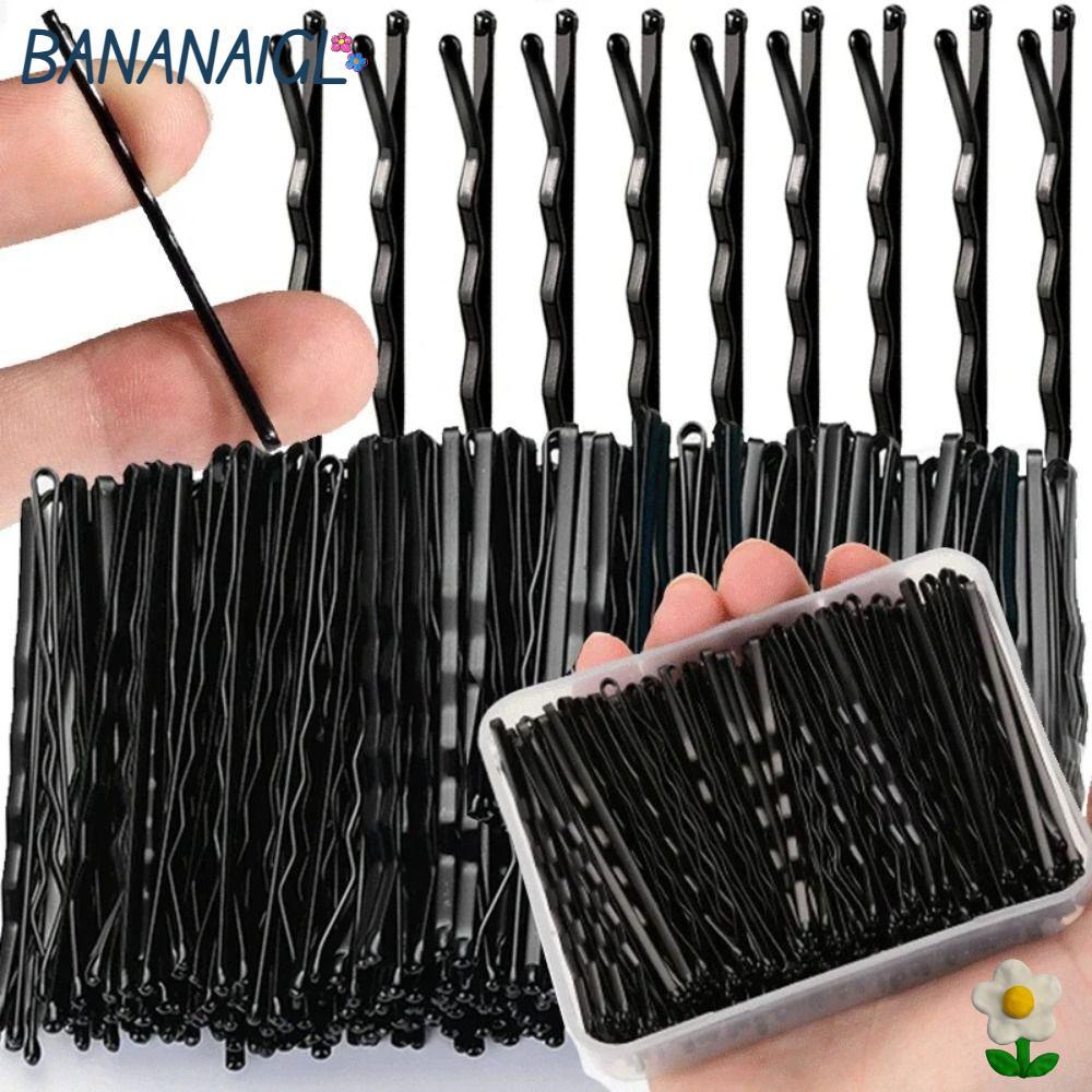 BANANA1GL 60 / 240 Kẹp Tóc Đen, Kẹp Tóc Nữ Sóng Hình Chữ U, Kẹp Tóc BB Vô Hình