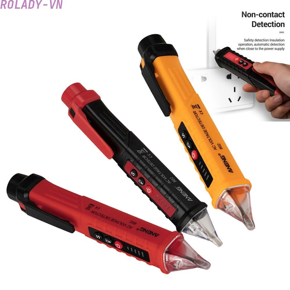 #ROYALLADY#Detector Voltage Detector White Handtool Non-Contact Detector Sound/Light