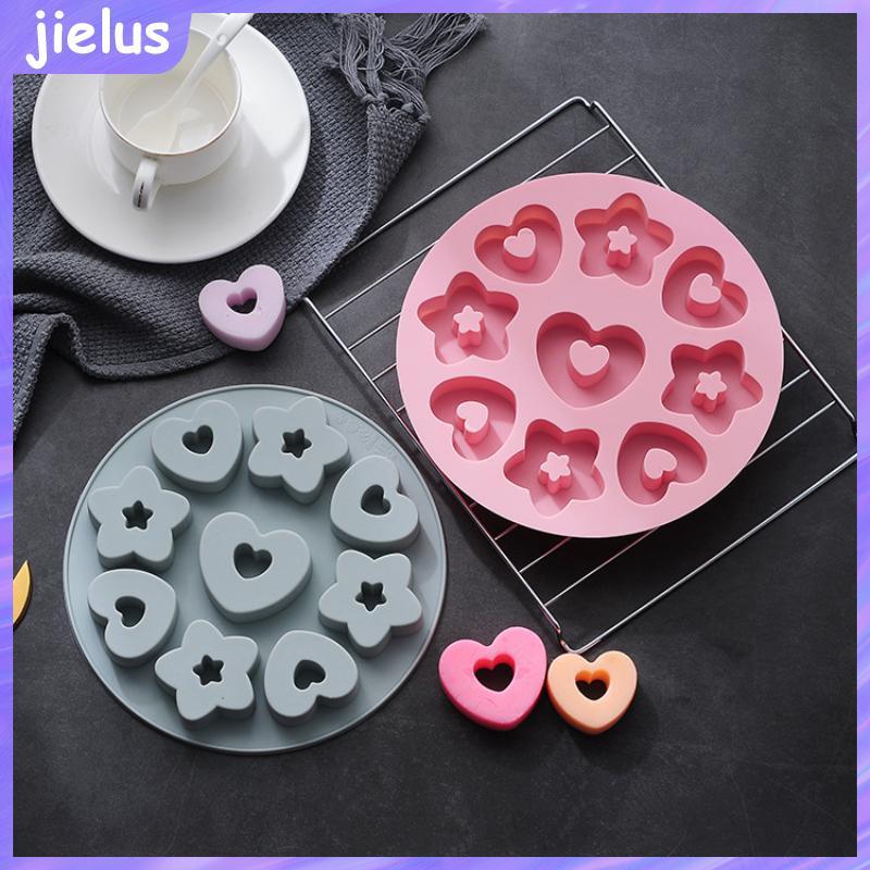 [jielus] Multicavity Heart Little Star Bánh Quy Dụng Cụ Làm Bánh Twinkle Star Chocolate Muse Bánh Kh