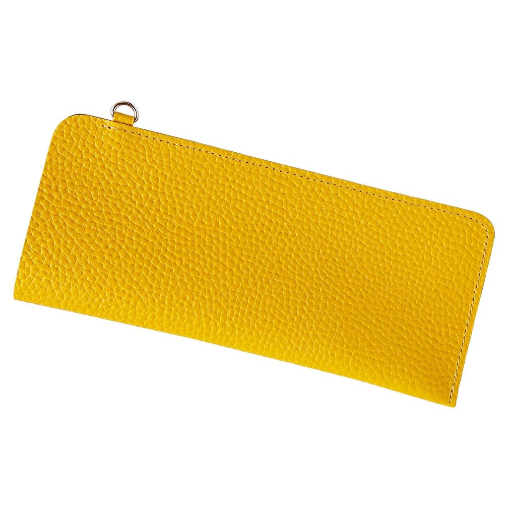 [Acacia Style] Slim Leather Glasses Case - Japanese Made Himeji Leather, Authentic Leather, Gift Ide
