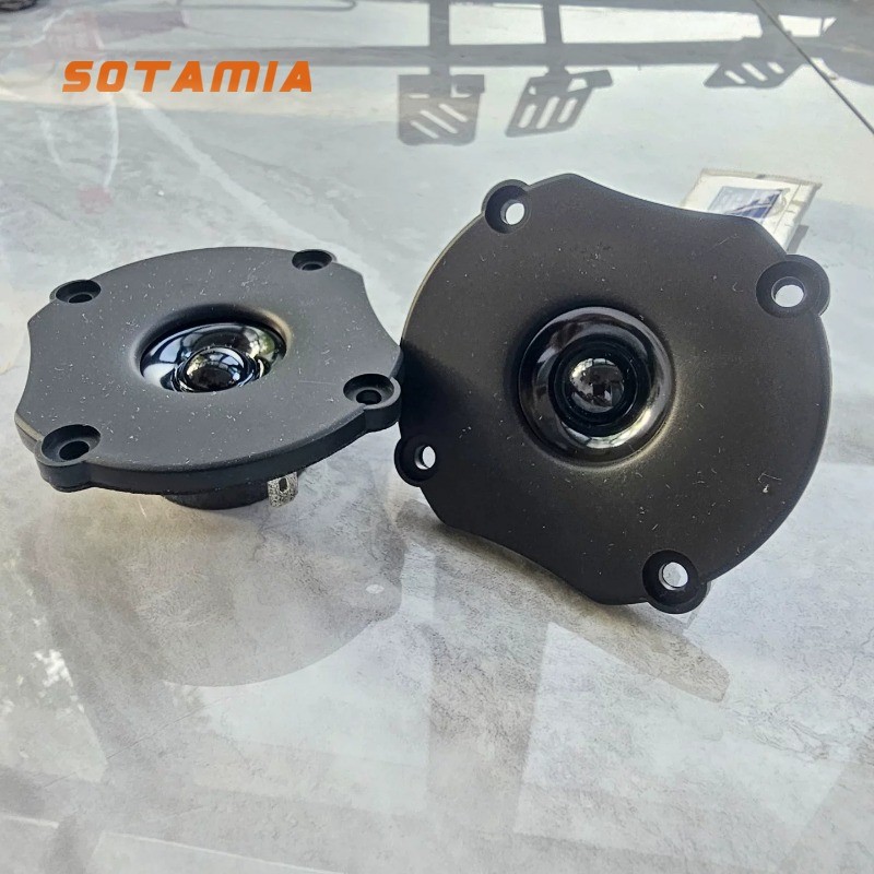 SOTAMIA 2 Cái 67 × 59mm Loa Âm Thanh Tweeter 6 Ohm 5W Nâng Cấp Loa Treble Bằng Thép Từ Tính Đôi