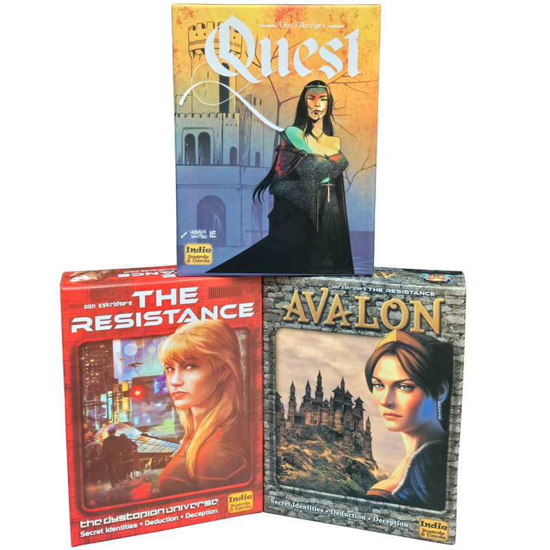 Phiên bản tiếng Anh kháng THE Resistance THE Resistance Avalon Chess Board Game Quest Card Toy A0722