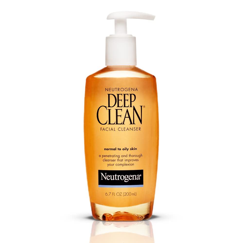 Sữa rửa mặt hàng ngày Neutrogena Deep Clean với Beta Hydroxy Acid cho da bình thường, không chứa cồn