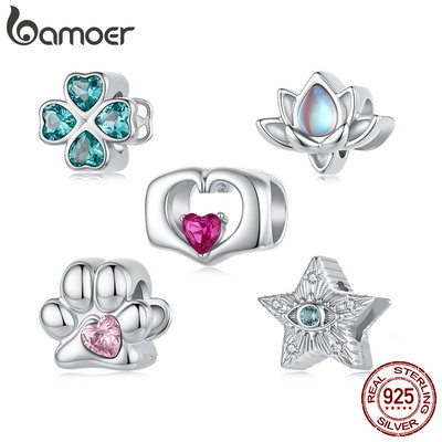 Bamoer Bạc 925 Quyến Rũ Hạt Mini Series Phụ Kiện DIY Vòng Tay Cho Nữ Quà Tặng