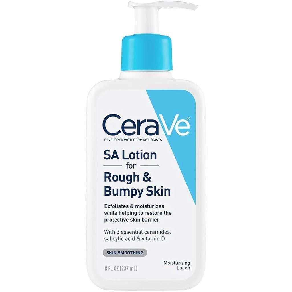 CeraVe SA Rough Uneven Lotion, Vitamin D, Hyaluronic Acid, Lactic Acid Salicylic Acid Lotion, Kiểm t
