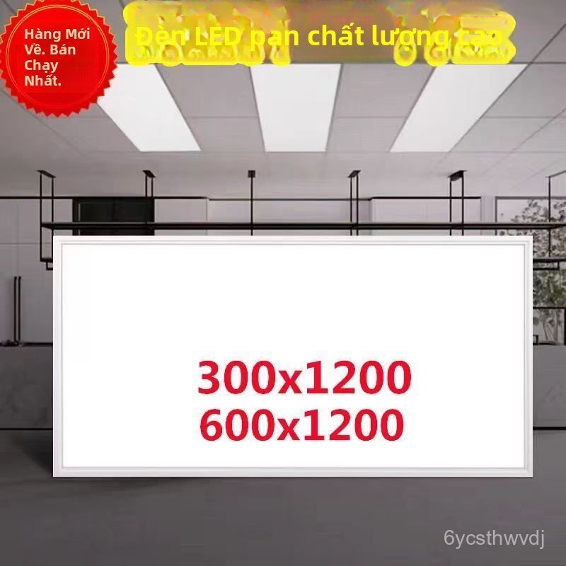 Đèn LED panel trần thạch cao 600x1200 âm trần chiếu sáng công trình nhà xưởng