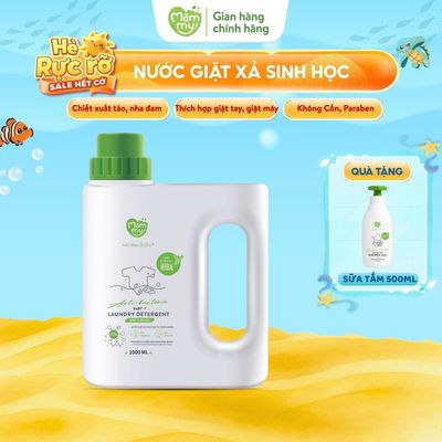 Nước giặt xả sinh học Mămmy dành riêng cho trẻ sơ sinh thành phần tự nhiên an toàn cho bé
