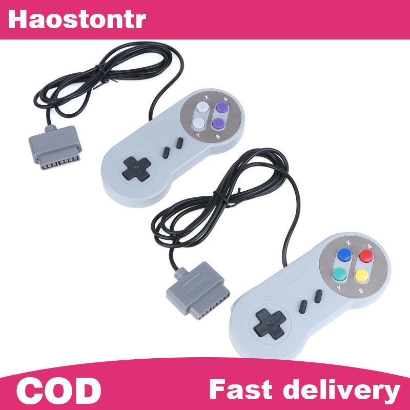 Haostontr Tay cầm thay thế chống rơi cho máy chơi Game Video SNES SFC 16 Bit Tay cầm mượt mà Joysti 