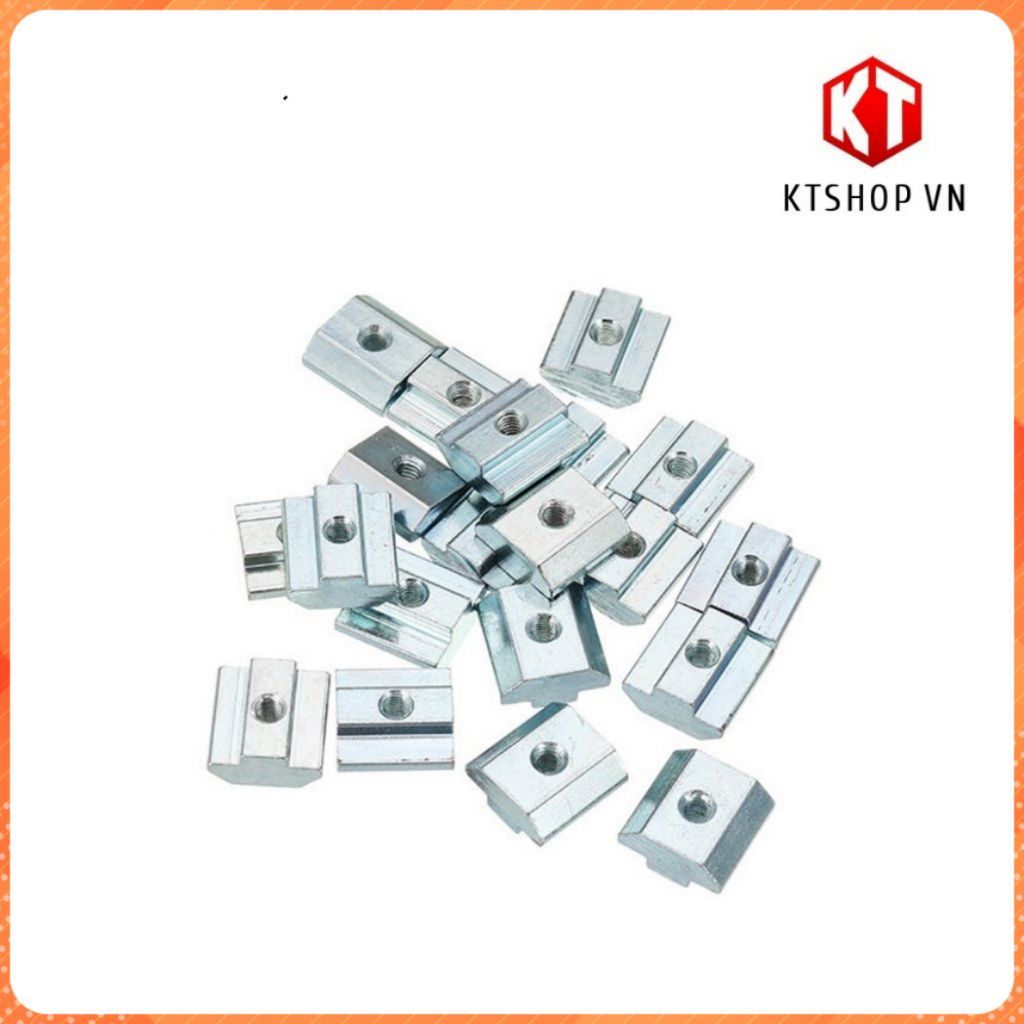 10 con Tán Chữ T luồn cho Nhôm Định Hình 1515, 2020, 3030, 2040, 2060, 20100, 3060, 3090  - THANH LÝ