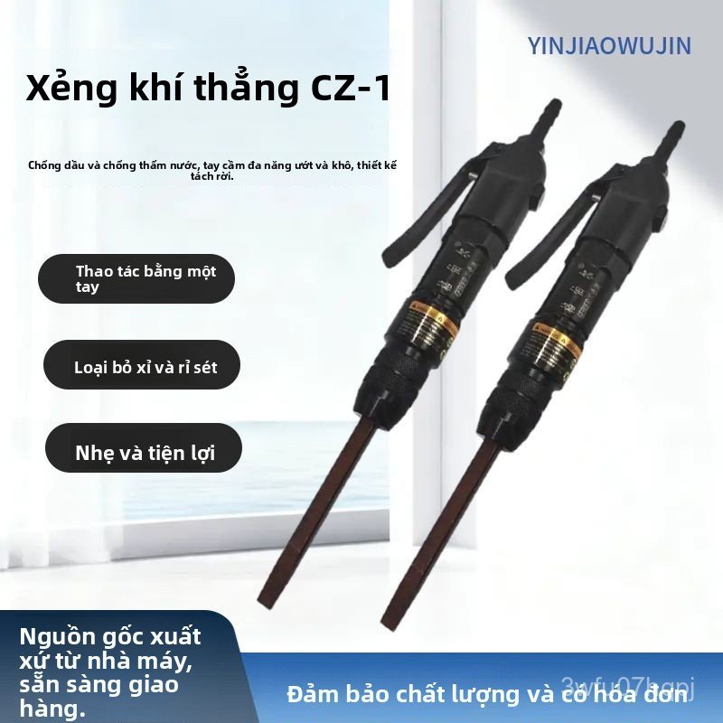 Xẻng khí nén cán thẳng Gerber cz1 búa gió mạnh mẽ xỉ hàn cuốc khí thẳng tẩy rỉ làm sạch xỉ mini cao 
