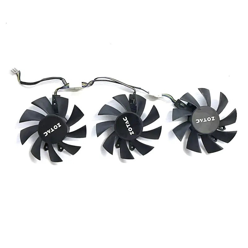 Quạt GPU 4PIN 75MM RTX2060 GTX1660 thích hợp cho Zotac GTX1660 1660TI RTX 2060 SUPER-8GD6 Thunder ph