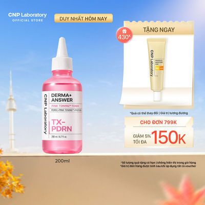[CNP] Nước cân bằng dưỡng sáng hồng da CNP Derma Answer Pink Toning Toner 200ml