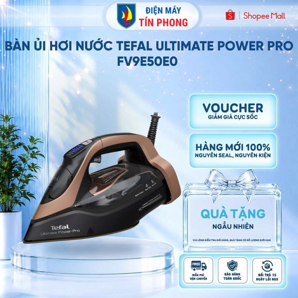 Bàn ủi hơi nước Tefal Ultimate Power Pro FV9E50E0 3200W - Bảo Hành 24 Tháng