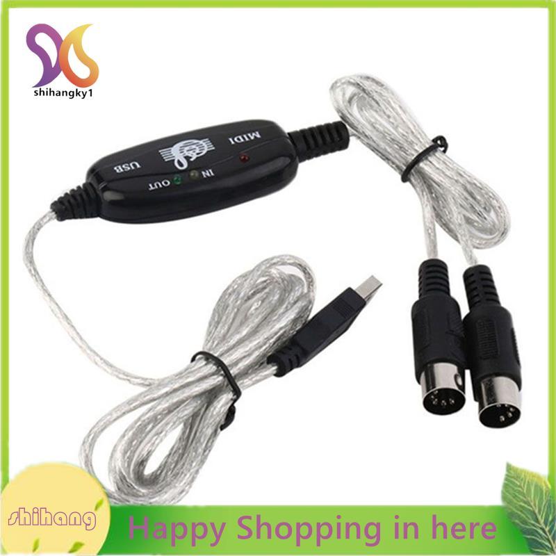Cáp chuyển đổi cáp bàn phím điện tử USB sang MIDI Cáp chuyển đổi MIDI sang USB