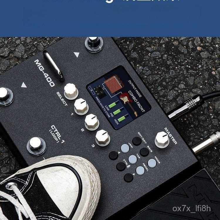 NUX Đàn guitar điện của New York/Bộ hiệu ứng âm trầm MG400 Máy trống điện tử chuyên nghiệp với bộ xử