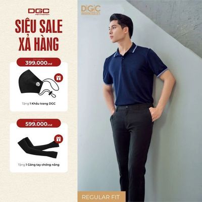 Áo Polo Nam Ngắn Tay DGC Dáng Suông Cổ Phối Viền Kẻ Trẻ Trung Năng Động - SAPBB32M