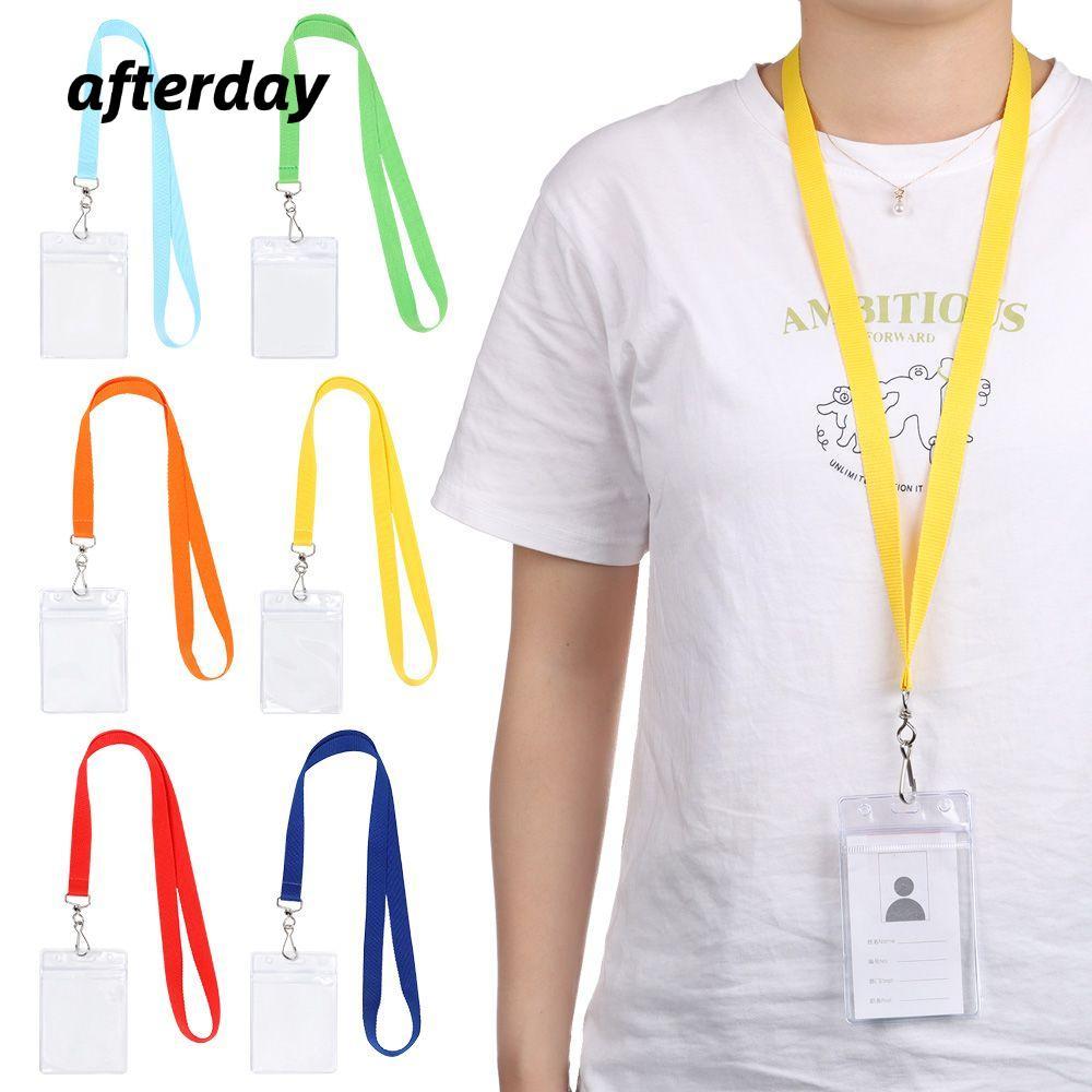 Giá đỡ thẻ ID AFTERDAY568 Phụ kiện bền bỉ Huy hiệu đồ dùng văn phòng đầy màu sắc