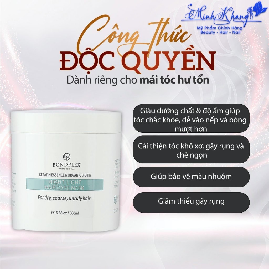 Mặt nạ dưỡng tóc Keratin cao cấp phục hồi chuyên sâu Bondplex Hair Mask Ms Group 500ml - MK