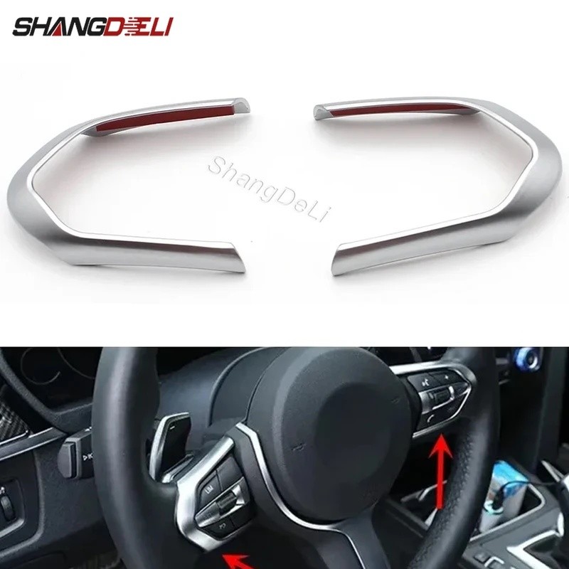 Xe Chrome Vô Lăng Miếng Dán Fying Logo Viền Biểu Tượng Huy Hiệu Cho Xe BMW F20 F22 F30 F32 F10 F06 F
